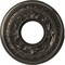 Ekena Millwork Baltimore PVC Ceiling Medallion (Canopies up to 4 1/4"), 10"OD x 3 1/2"ID x 3/4"P, Metallic Charcoal CMP10BACCH - alternate 1